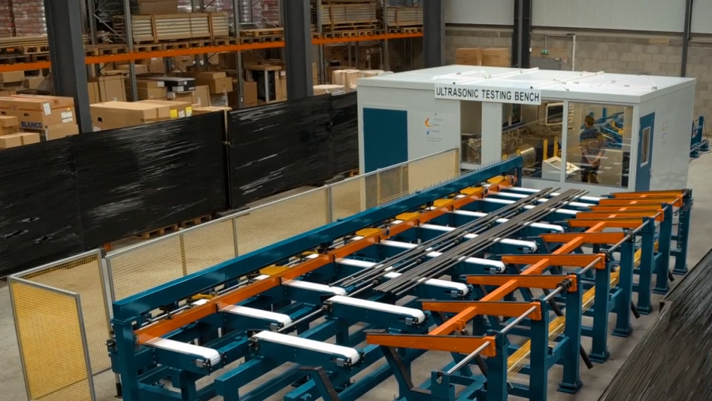 automated UT testing line